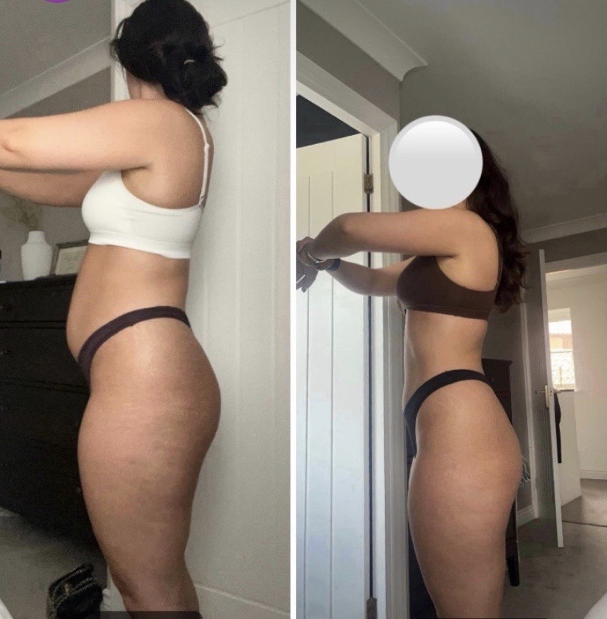 DB Method client progress and coaching result visual